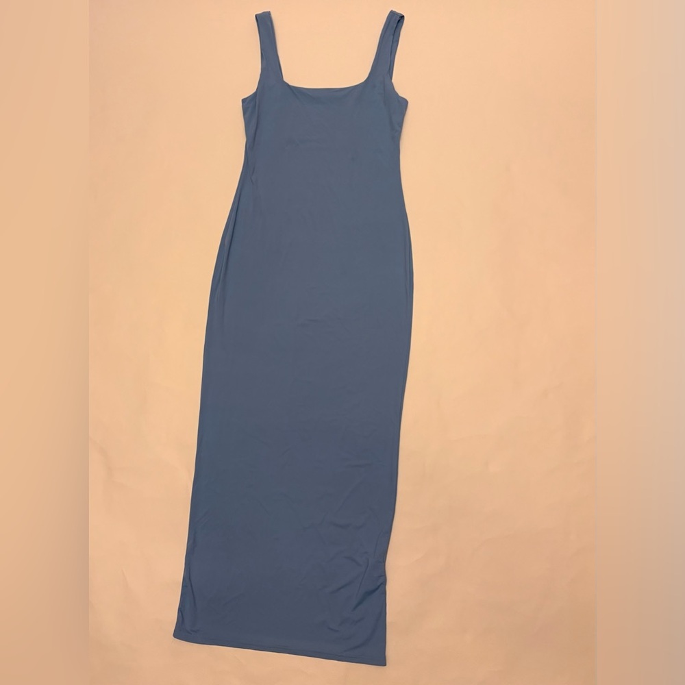 SHEIN Blue Sleeveless Maxi Dress
